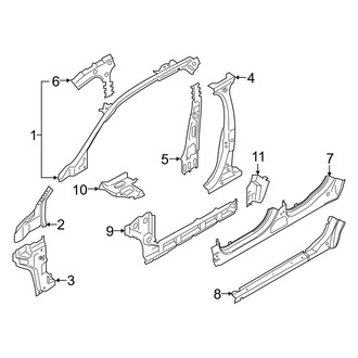 Ford OE - Pillars, Rocker & Floor - Center Pillar & Rocker