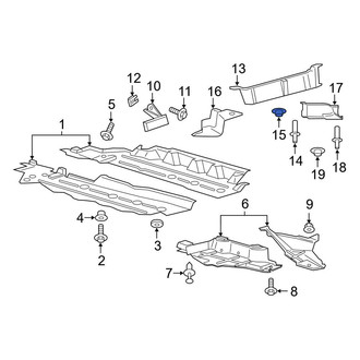 Ford OE - Door Interior Trim Panel Nut