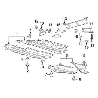 Ford OE - Fender Liner Extension Screw