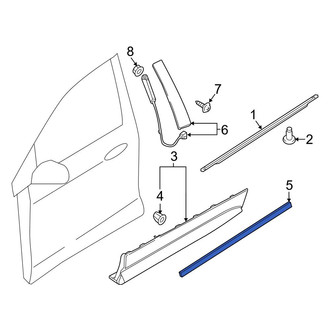 Ford OE - Front Left Door Molding