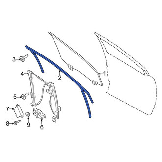 Ford OE - Rear Left Window Channel