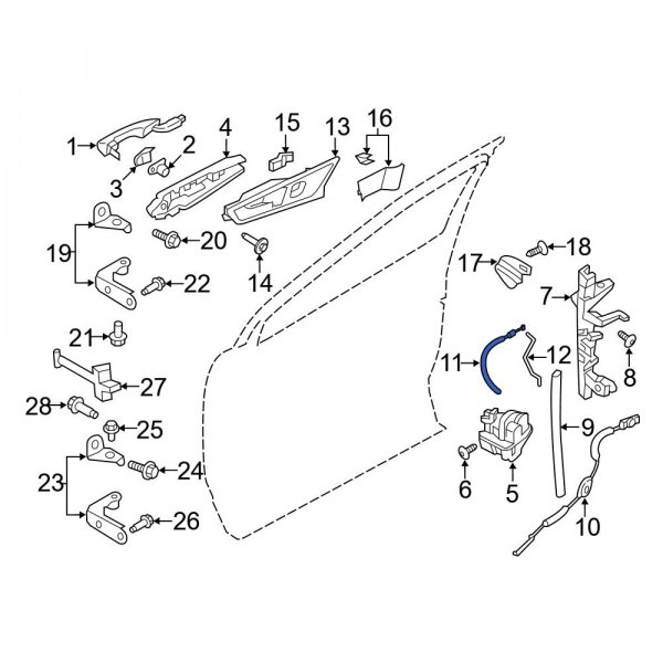 Door Latch Cable