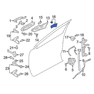 Ford OE - Front Left Interior Door Handle Bezel Cap