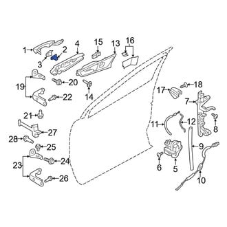 Ford OE - Front Left Door Lock Cylinder