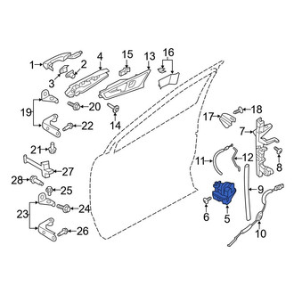 Ford OE - Rear Left Door Latch Assembly