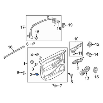 Ford OE - Door Interior Trim Panel Retainer