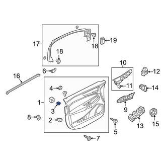 Ford OE - Instrument Panel Storage Compartment Clip