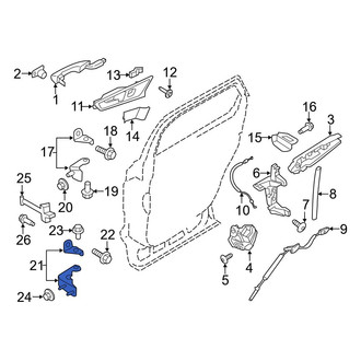 Ford OE - Rear Left Lower Door Hinge