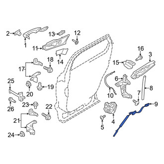 Ford OE - Rear Door Latch Cable