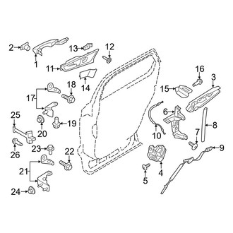 Ford OE - Rear Door - Lock & Hardware