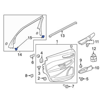 Ford OE - Door Window Molding Bolt