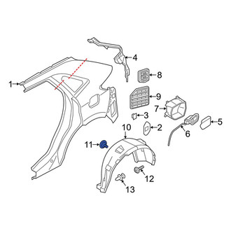 Ford OE - Floor Pan Heat Shield Clip