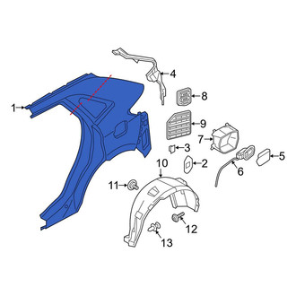 Ford OE - Rear Left Outer Quarter Panel