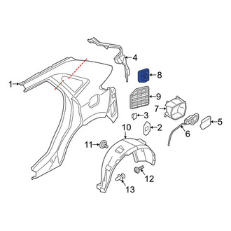 Ford OE - Rear Left Quarter Panel Vent