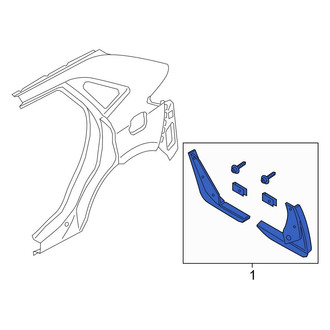 Ford OE - Rear Mud Flap Kit