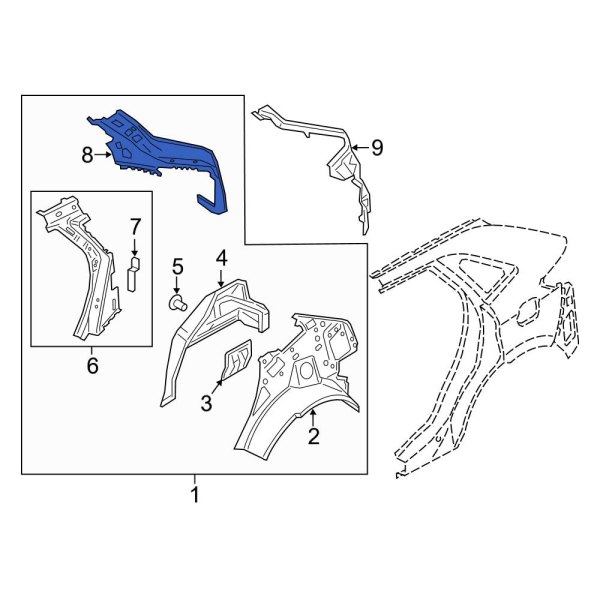 Body C-Pillar Reinforcement