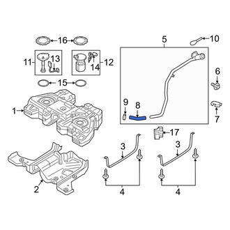 Ford OE - Fuel Filler Hose