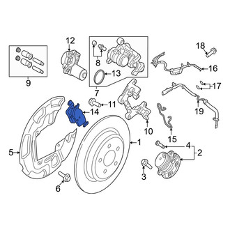 Ford OE - Rear Disc Brake Pad Set