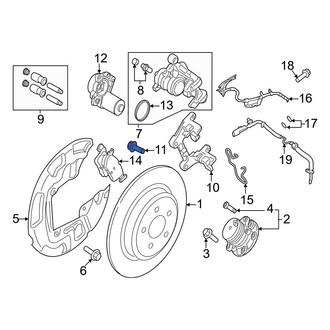 Ford OE - Rear Disc Brake Caliper Anchor Plate Bolt