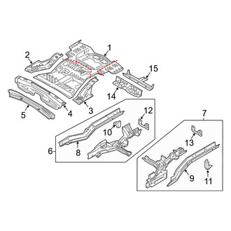 Ford OE - Rear Body & Floor - Floor & Rails