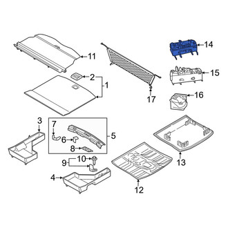 Ford OE - Rear Trunk Floor Storage Box