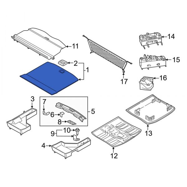 Spare Tire Compartment Cover