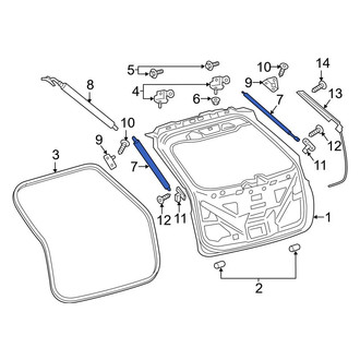Ford OE - Liftgate Lift Support