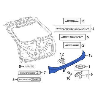Ford OE - Rear Reflector Panel