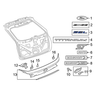 Ford OE - Rear Hatch Emblem