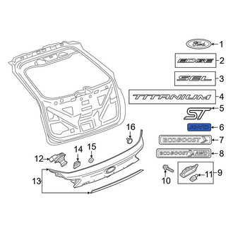 Ford OE - Rear Hatch Emblem
