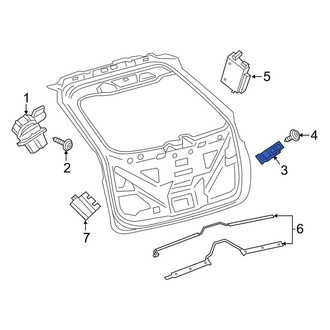 Ford OE - Rear Liftgate Lock Striker Plate