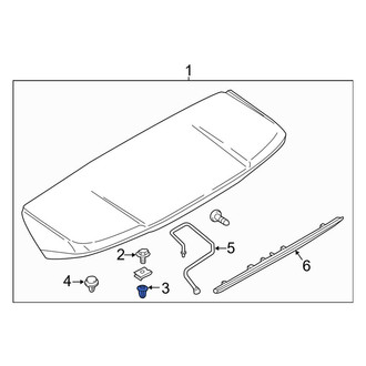 Ford OE - Center Spoiler Clip