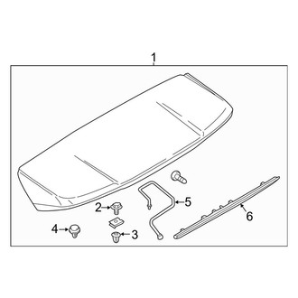 Ford OE - Lift Gate - Spoiler