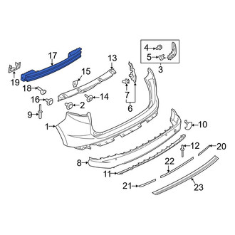 Ford OE - Rear Bumper Impact Bar