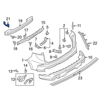 Ford OE - Rear Left Bumper Impact Bar Bracket