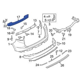 Ford OE - Rear Bumper Impact Bar