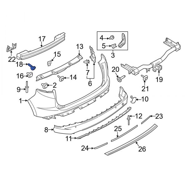 Bumper Impact Bar Bolt