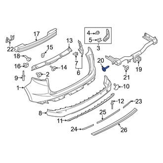 Ford OE - Rear Bumper Face Bar Bolt