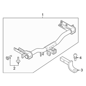 Ford OE - Rear Bumper - Trailer Hitch Components (Accessory)