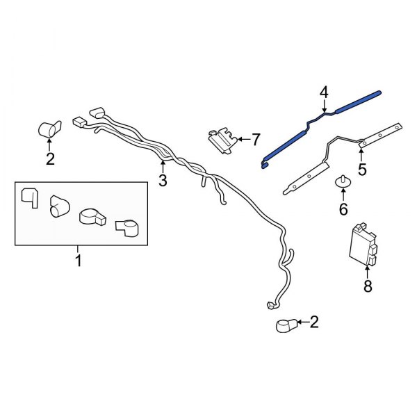 Ford OE EM2Z14F680A Rear Upper Liftgate Motion Sensor