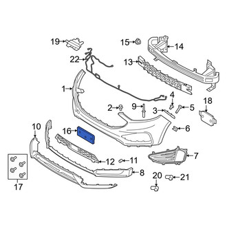 Ford OE - Front License Plate Bracket