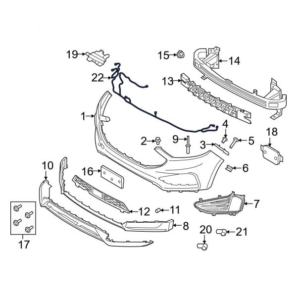 Parking Aid System Wiring Harness