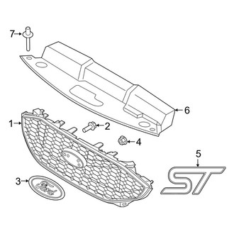 Ford OE - Front Bumper & Grille - Grille & Components (ST / ST-Line)