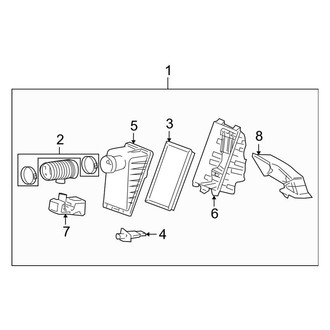 Ford OE - Engine / Transaxle - Air Intake (Base / Limited / S / SE / SEL / SES)