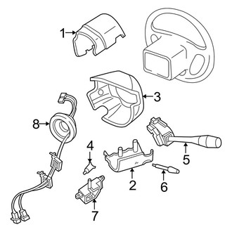 Ford OE - Steering Column - Shroud, Switches & Levers (Base / Limited / S / SE / SEL / SES)