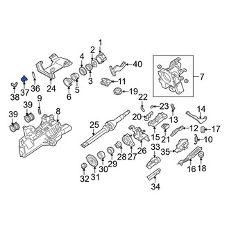 Ford OE - Steering Column Tube Clip