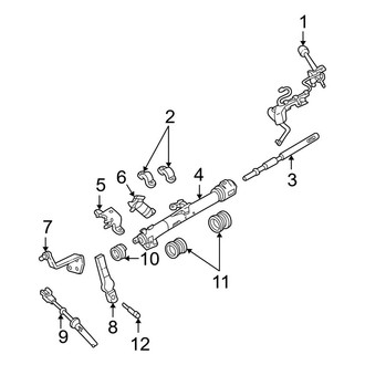 Ford OE - Steering Column - Shaft & Internal Components (Base / Limited / S / SE / SEL / SES)