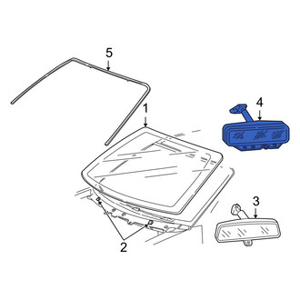 Ford OE - Front Interior Rear View Mirror