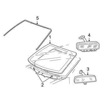 Ford OE - Windshield - Glass