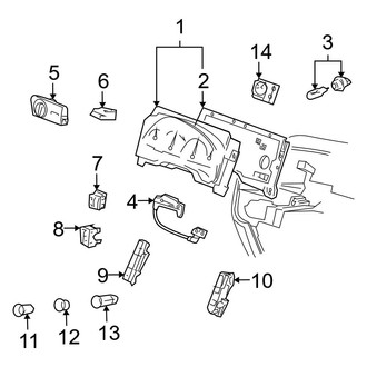 Ford OE - Instrument Panel - Cluster & Switches